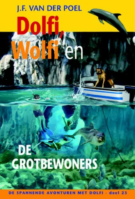 Omslag van deel 23: Dolfi, Wolfi en de grotbewoners